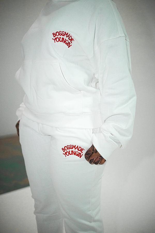 Bossmade Youngin sweatpants white